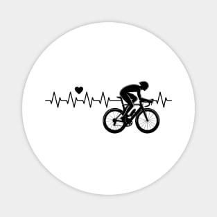 Cyclist Heartbeat Magnet